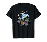 Astronaute Explore l'univers avec Un Dauphin T-Shirt