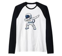 Astronaute Faisant Un Dab (Pose Amusante) Simple et Mignon. Manche Raglan