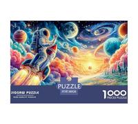 Astronaute Flottant dans Le Vortex Cosmique coloré_3 Puzzle pour Adultes - 1000 Pièces De Qualité Supérieure : Le Challenge du Puzzle Difficile, en Cadeau pour Adultes/Enfants 14+ 38x26cm/1000pcs