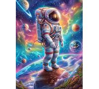 Astronaute flottant dans une galaxie cosmique 500 Pièces Puzzle Expert Confirmé En Carton Sans Déformation Faune sauvage et animaux de compagnie Très Difficile Décoration Murale Collection Cadeau Fête