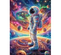 Astronaute Flottant dans Une nébuleuse 1000 Pièces Puzzle Amateur d'art en Carton Anti-Déchirure Animaux et Plantes Difficile Niveau Expert Décoration Murale Salon Idée Cadeau Saint Valentin 1000 PCS