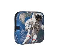 Astronaute Flottant Space Sac de Rangement Anti-Période Hygiène Féminine Étui de Voyage pour Serviettes Hygiéniques Discrètes Pochette Mensurale pour Sac à Main Bureau