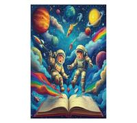 Astronaute Flotte dans l'espace Puzzle 1000 Pièces pour Adultes Challenge Relaxant Educa 3D Décoration Artistique Cadeau De Fête Famille Détente 1000 PCS