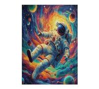Astronaute Flotte dans l'espace Puzzle 300 Pièces pour Adultes Challenge Relaxant Educa 3D Décoration Artistique Cadeau De Fête Famille Détente 300 PCS