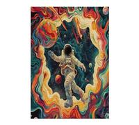 Astronaute Flotte dans l'espace Puzzle 300 Pièces pour Adultes Design Moderne Educa 3D Divertissement Créatif Cadeau Original Décoration Murale 300 PCS