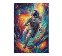 Astronaute Flotte dans l'espace Puzzle 300 Pièces pour Adultes Educa Vision 3D Décoratif Artistique Carton Épais Détente Créative Cadeau De Noël 300 PCS