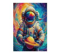 Astronaute Flotte dans l'espace Puzzle 300 Pièces pour Adultes Educa Vision Décoratif Qualité Supérieure Décoration Salon Challenge Créatif Cadeau Original 300 PCS