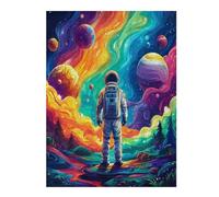 Astronaute Flotte dans l'espace Puzzle 500 Pièces pour Adultes Educa Vision 3D Décoratif Artistique Carton Épais Détente Créative Cadeau De Noël 500 PCS