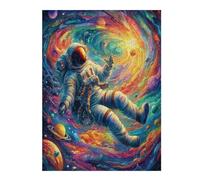Astronaute Flotte dans l'espace Puzzle 500 Pièces pour Adultes Educa Vision 3D Décoratif Artistique Carton Épais Détente Créative Cadeau De Noël 500 PCS