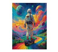 Astronaute Flotte dans l'espace Puzzle 500 Pièces pour Adultes Educa Vision Décoratif Qualité Supérieure Décoration Salon Challenge Créatif Cadeau Original 500 PCS