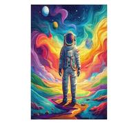 Astronaute Flotte dans l'espace Puzzles 1000 Pièces pour Adultes Educa Décoratif Artistique Challenge Difficile Relaxation Famille Assemblage Amusant 1000 PCS