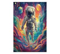 Astronaute Flotte dans l'espace Puzzles 1000 Pièces pour Adultes Educa Décoration Salon 3D Premium Activité De Famille Jeu De Réflexion Assemblage Amusant 1000 PCS