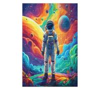Astronaute Flotte dans l'espace Puzzles 1000 Pièces pour Adultes Educa Jeu De Famille Premium 3D Qualité Supérieure Décoration Murale Challenge Relaxant Cadeau 1000 PCS