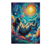 Astronaute Flotte dans l'espace Puzzles 300 Pièces pour Adultes Educa Challenge Artistique Relaxant 3D Activité De Soirée Décoration Moderne Cadeau Original 300 PCS