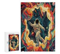 Astronaute Flotte dans l'espace Puzzs 300 Pièces Educa DivertissantDécoration Intérieure 3D pour Famil Chalnge Éducatif Assemblage Amusant Relaxation 300 PCS