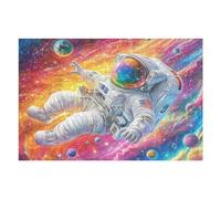 Astronaute Galaxie colorée Puzzles 1000 Pièces pour Adultes Vision 3D Moderne Educa Divertissement Créatif Famille Jeu De Réflexion Décoration Intérieure 1000 PCS