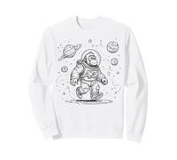 Astronaute Gorilla Space Explorer Cosmic Ape Design Sweatshirt
