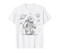 Astronaute Gorilla Space Explorer Cosmic Ape Design T-Shirt