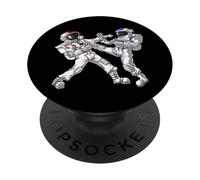 Astronaute Karaté Kickboxing Muay Thau Arts Martiaux Kung Fu PopSockets PopGrip Adhésif