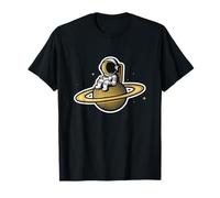 Astronaute Kosmonaut Planète Saturne Space Science T-Shirt