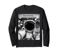 Astronaute Last Day of School Summer Break Funny Meme Selfie Manche Longue