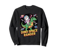 Astronaute Licorne chevauchant Un Dinosaure T Rex dans l'espace Dinosaure Sweatshirt
