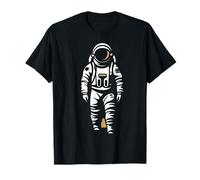 Astronaute Lune Astronomie Science Silhouette T-Shirt