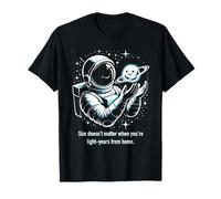 Astronaute Minuscule Naine Planète Ami Espace Humour Vector Art T-Shirt