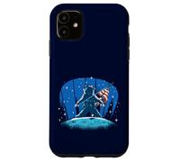 Astronaute Moon Landing Independence Day 4 juillet Drapeau USA Coque pour iPhone 11