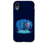 Astronaute Moon Landing Independence Day 4 juillet Drapeau USA Coque pour iPhone XR