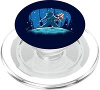 Astronaute Moon Landing Independence Day 4 juillet Drapeau USA PopSockets PopGrip pour MagSafe