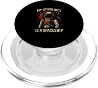Astronaute My Other Ride is a Spaceship Cool Mens Space PopSockets PopGrip pour MagSafe