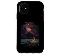 Astronaute Pêche Cosmique Lac Nébuleuse Unique Space Hobby Coque pour iPhone 11