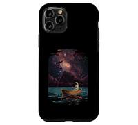 Astronaute Pêche Cosmique Lac Nébuleuse Unique Space Hobby Coque pour iPhone 11 Pro