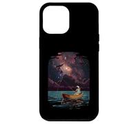 Astronaute Pêche Cosmique Lac Nébuleuse Unique Space Hobby Coque pour iPhone 12 Pro Max