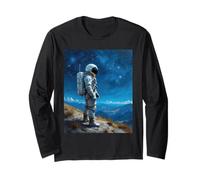 Astronaute Peinture Visionnaire Rocket Space Explorer Engineer Manche Longue