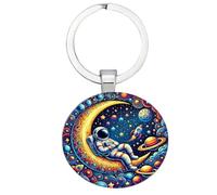 astronaute - Pendant Lune pour sac et voitures | Accessoire spatial pour les et les adultes, cadeau original, astronomie souvenir, décoration de sac à dos, faveurs pour les fêtes et l
