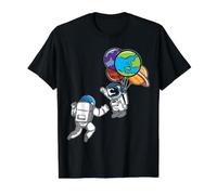 Astronaute Planète Ballon Exploration Outerspatiale Cosmonaute T-Shirt Graphique avec Valeur