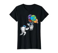 Astronaute Planète Ballon Exploration Outerspatiale Cosmonaute T-Shirt Graphique avec Valeur