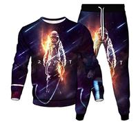 Astronaute Planètes 3D Imprimé Sweatshirt Et Joggeurs Femmes Hommes 2 Pièces Set Automne Hiver Pullover Survêtement Streetwear