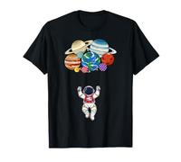 Astronaute Planètes Science Espace Astronomie Galaxie T-Shirt