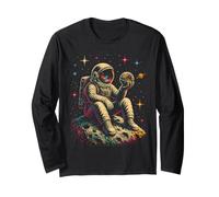 Astronaute Planètes Système Solaire Space Science Design Manche Longue