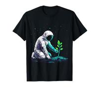 Astronaute Plant Garden Graphic Print Design Cool Motif Art T-Shirt