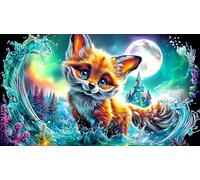 Astronaute Playing Guitare on Moon Puzzle 1000 pièces - Jeu Difficile en Papier recy ctivité à Domicile Cadeau 38x52/1000pcs