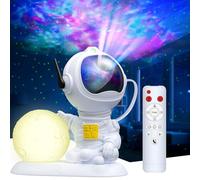 Astronaute Projecteur Galaxie, Projecteur Ciel Etoile Avec Veilleuse Enfant, 8 Modes Nébuleuse, Rotation à 360°, Télécommande, Ciel Etoile Plafond pour Lumiere Chambre, Cadeau pour Enfants et Adultes