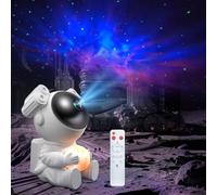 Astronaute Projecteur Galaxy Veilleuse, Lampe LED de Projection de Ciel étoilé avec Nébuleuse, Minuterie, Télécommande et Rotation de 360, Lumière d'ambiance pour Chambre à coucher pour Enfant Adulte