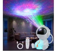 Astronaute Projecteur LED Projecteur Ciel Etoile avec 8 Modes Nébuleuses & 5 Modes de Luminosité et de Vitesse 2 Étoiles Projec