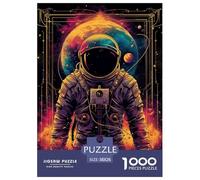 Astronaute Puzzle 1000 Pièces Planètes interstellaires Puzzles Jeu D'Intelligence Décoration Intérieure en Carton 100% Recyclé pour Adultes 38x26cm/1000pcs