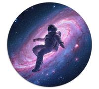 Astronaute Puzzles 1000 Pieces Cadeau Unique étoilé Sky Universe Cyberpunk Jeu Éduchatif Challenge Toy À De Qualité Supérieure Peinture Art pour Adultes Enfants 1000pcs (67.5x67.5cm)