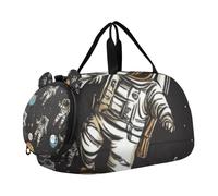 Astronaute Rainbow Planet Star Sac de sport pour fille avec compartiment à chaussures multifonction pour voyage, natation, danse, ballet